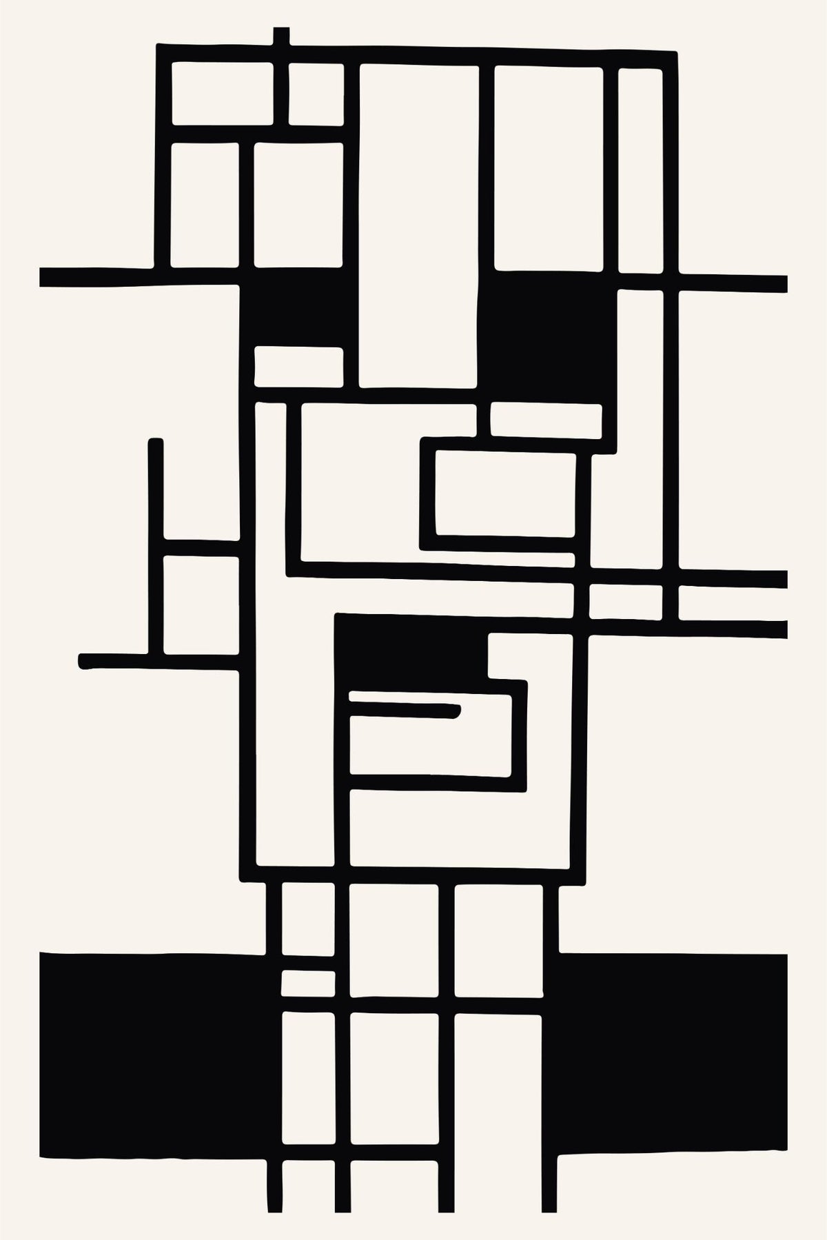 Mondrian Block Grid