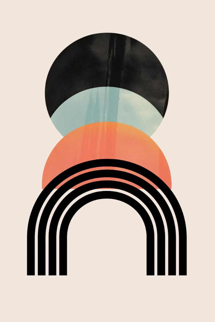 Sunset Rainbow Totem