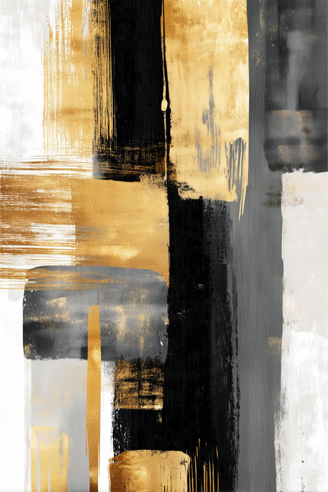 Getextureerde gouden collage