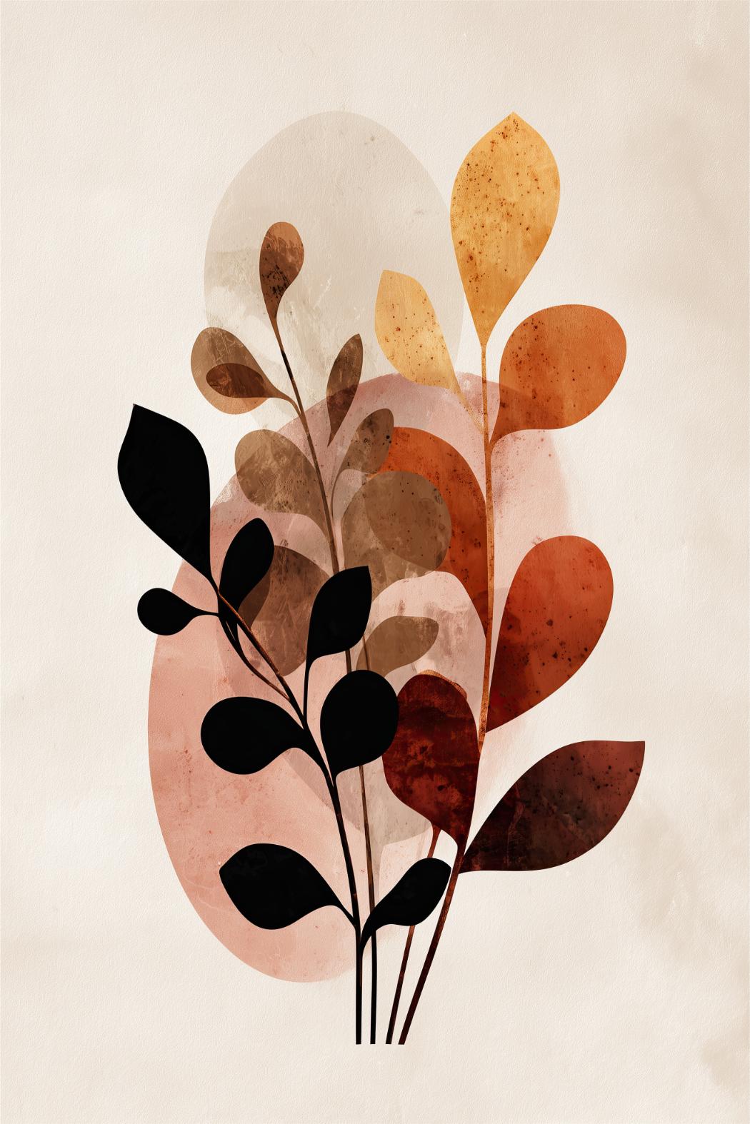 Herfstbladsilhouet