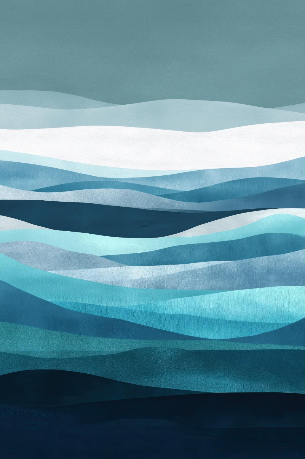 Teal Ocean Layers