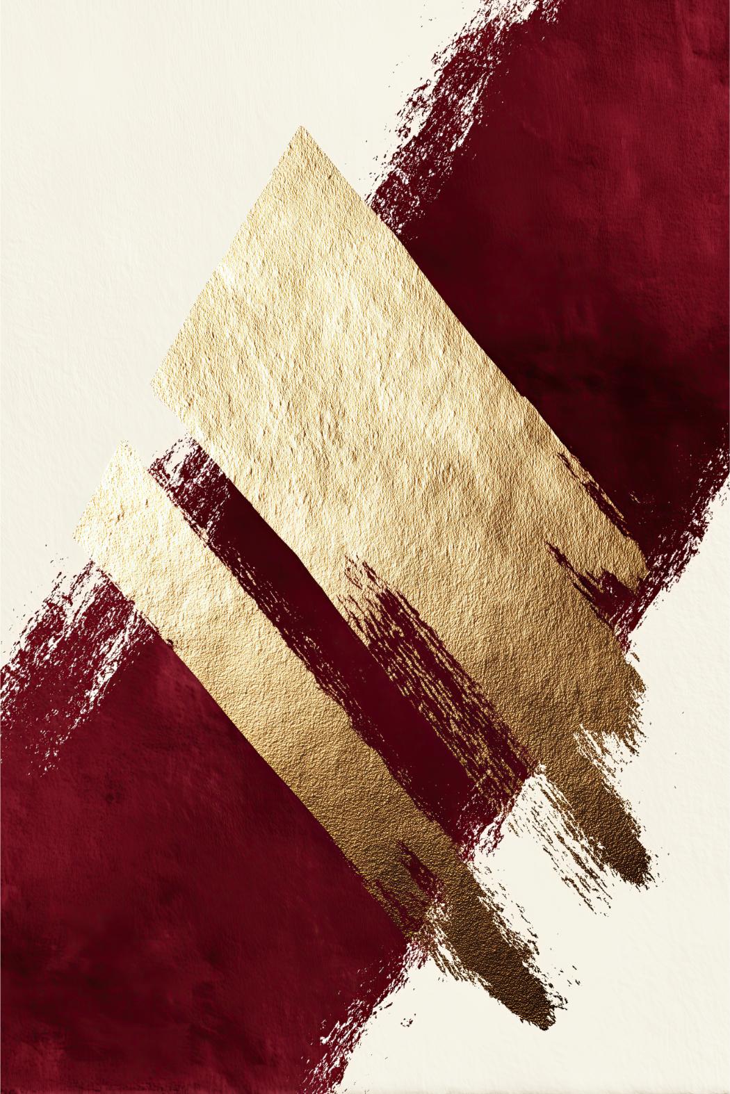 Diagonale gouden streken