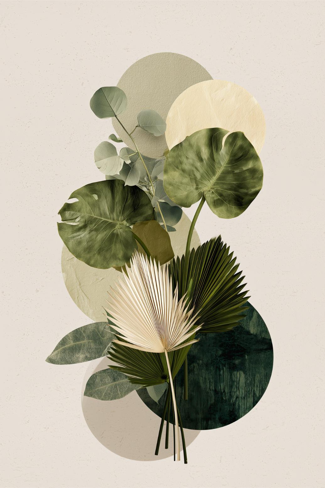 Palm- en bladcluster