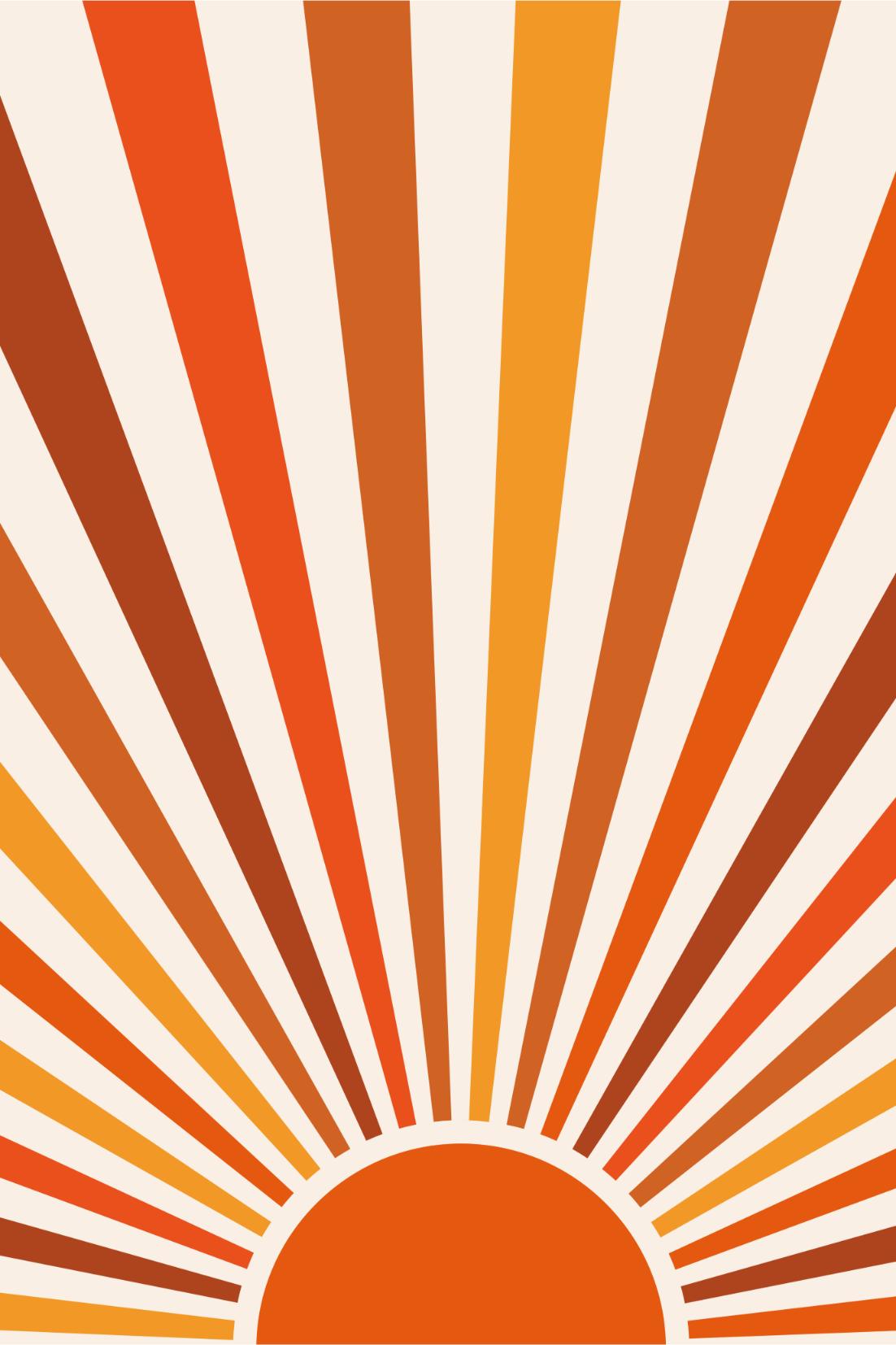 Fiery Sunburst Study