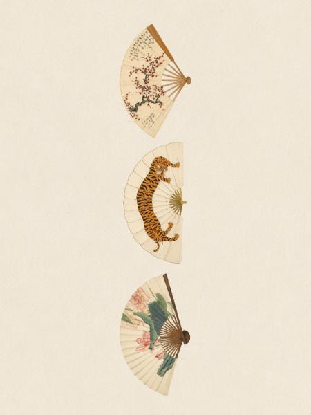 Drie vouwwaiers