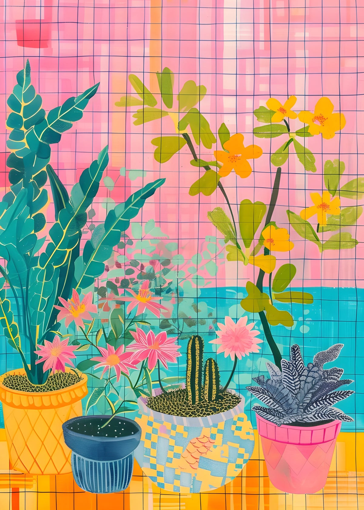 Potted Garden Row