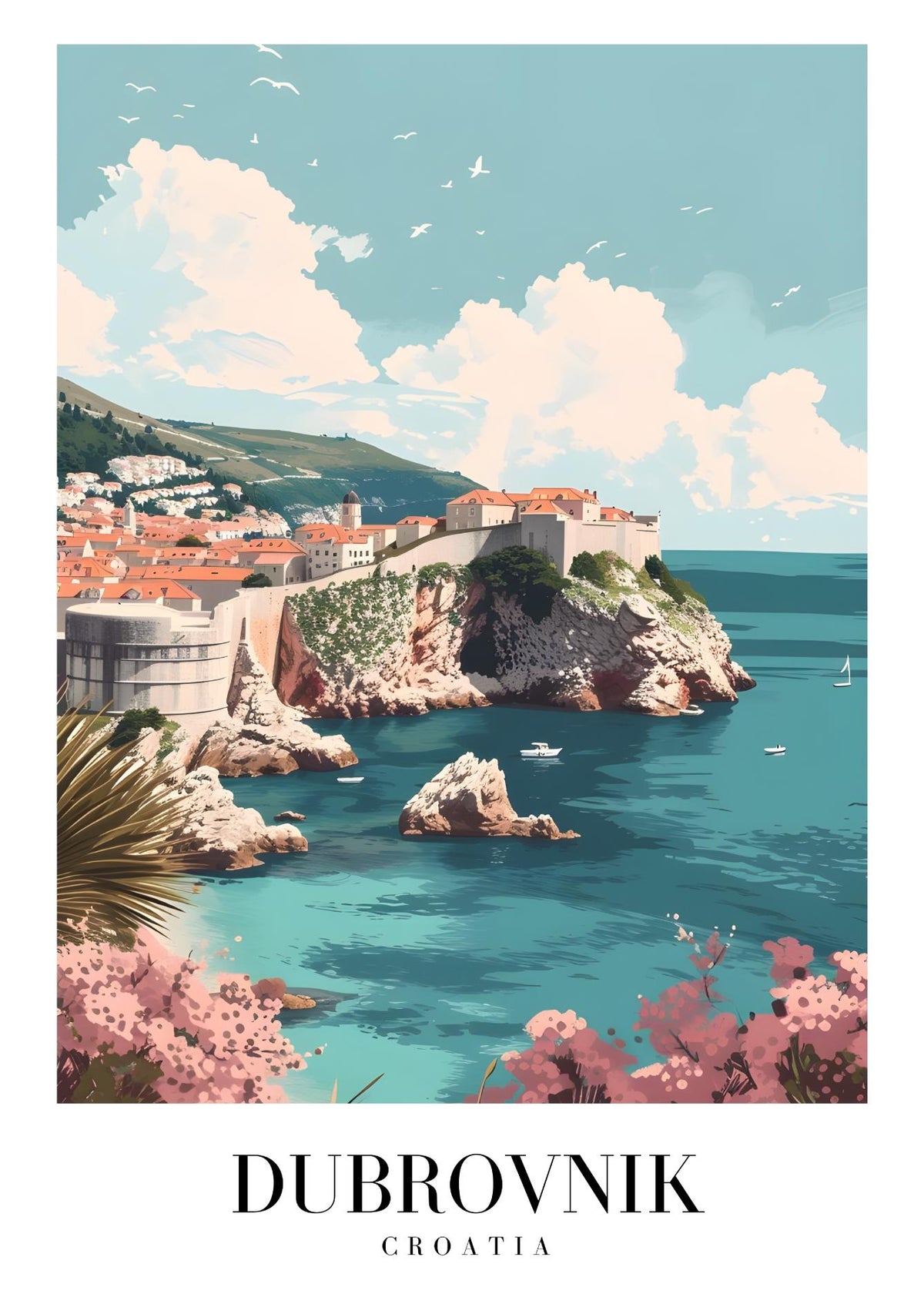 Kustlijn van Dubrovnik, Kroatië