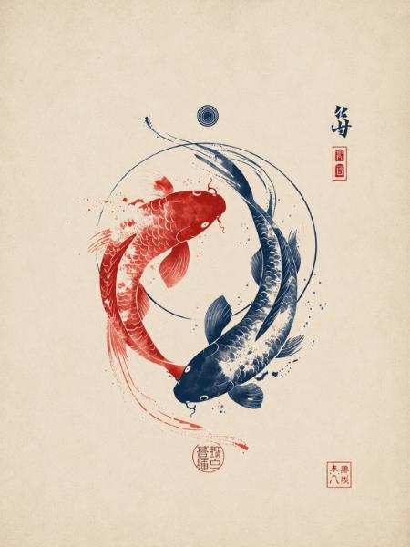Yin-Yang Koi