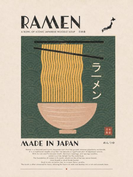 Ramen Poster Made in Japan