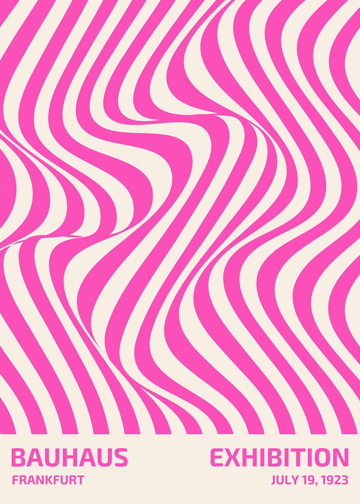 Bauhaus Pink Wave Tentoonstelling