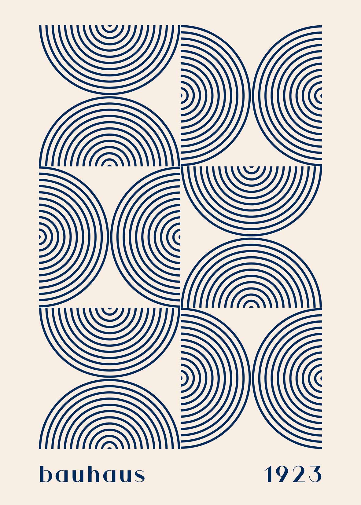 Bauhaus Navy boogventilator