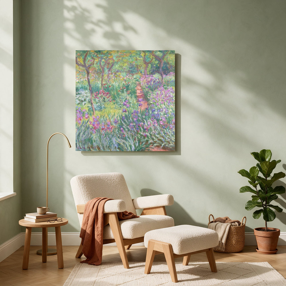 Iris Garden Path — Square living room