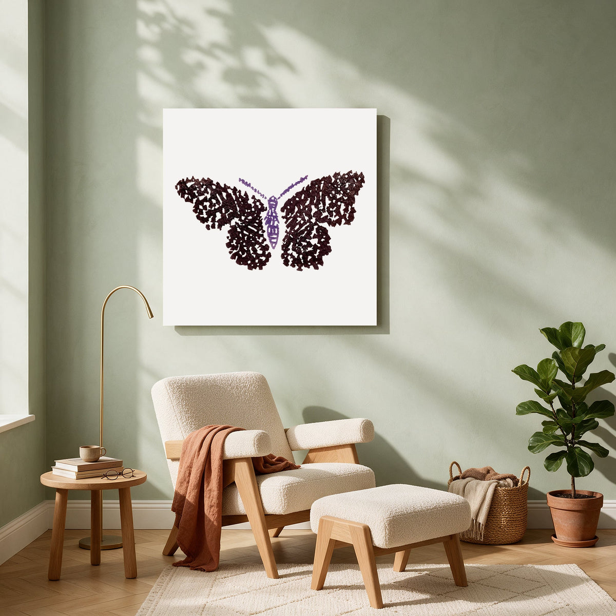 Speckled Butterfly — Square living room