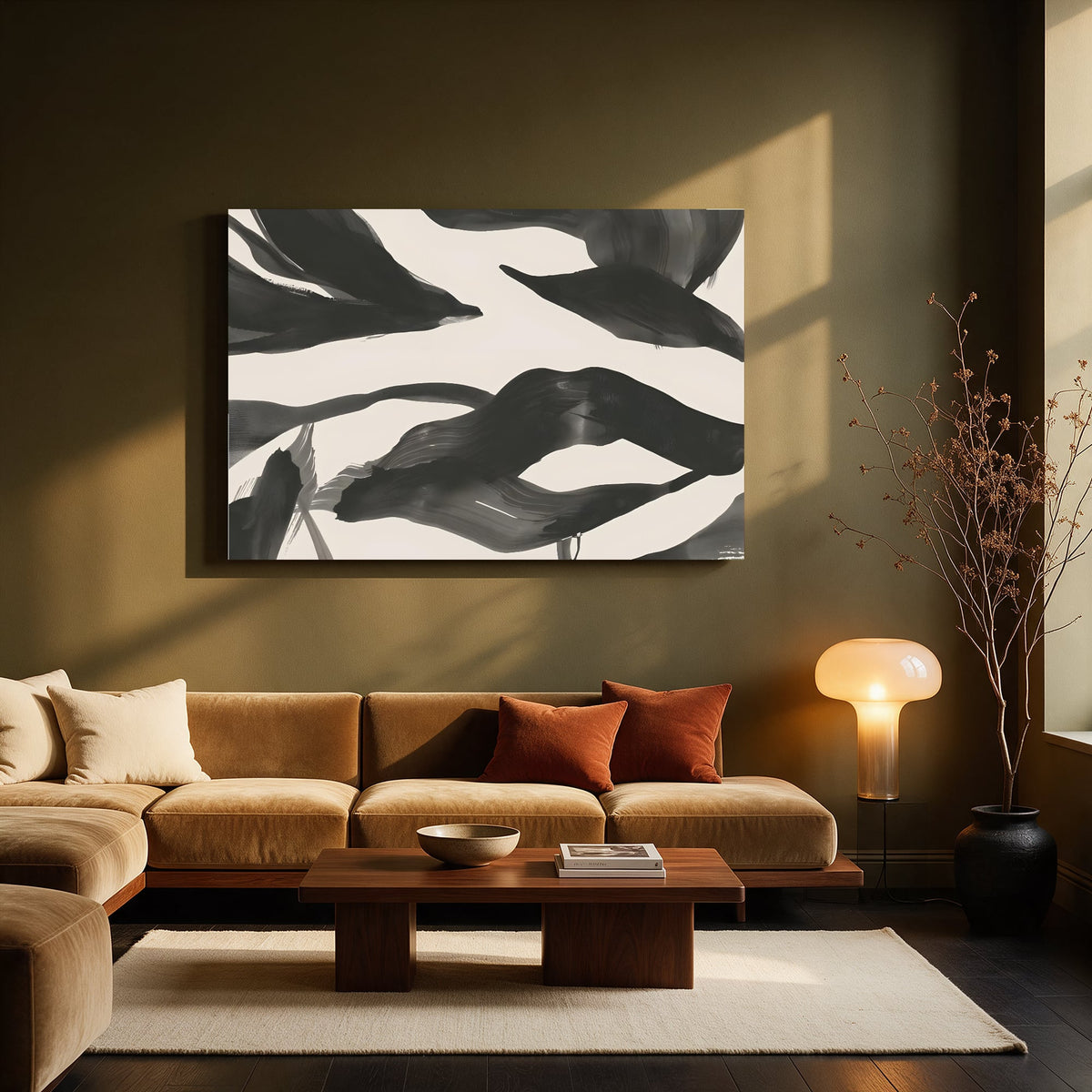 Brushed Leaves — Living room Landscape