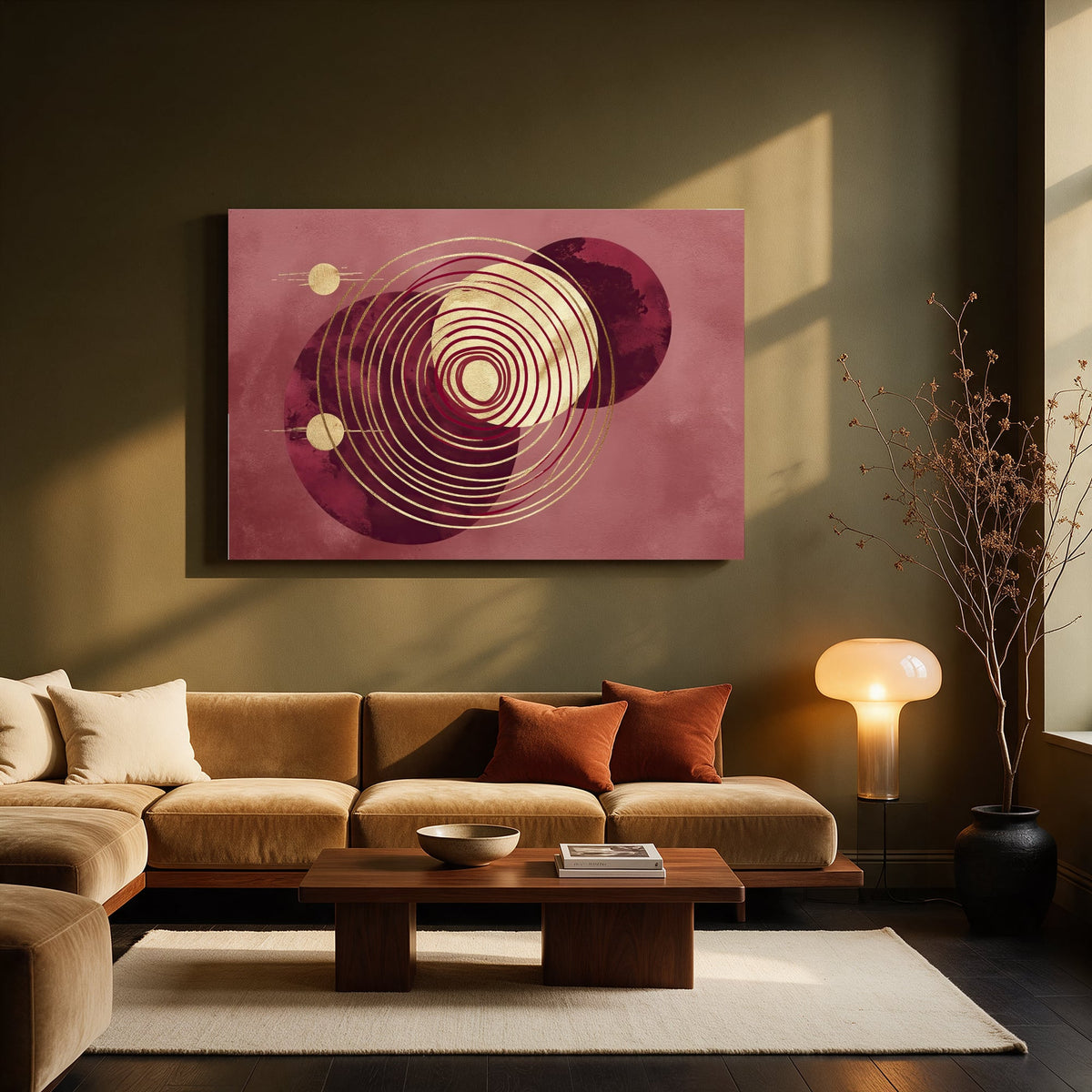 Spiral Bloom Trio — Living room Landscape