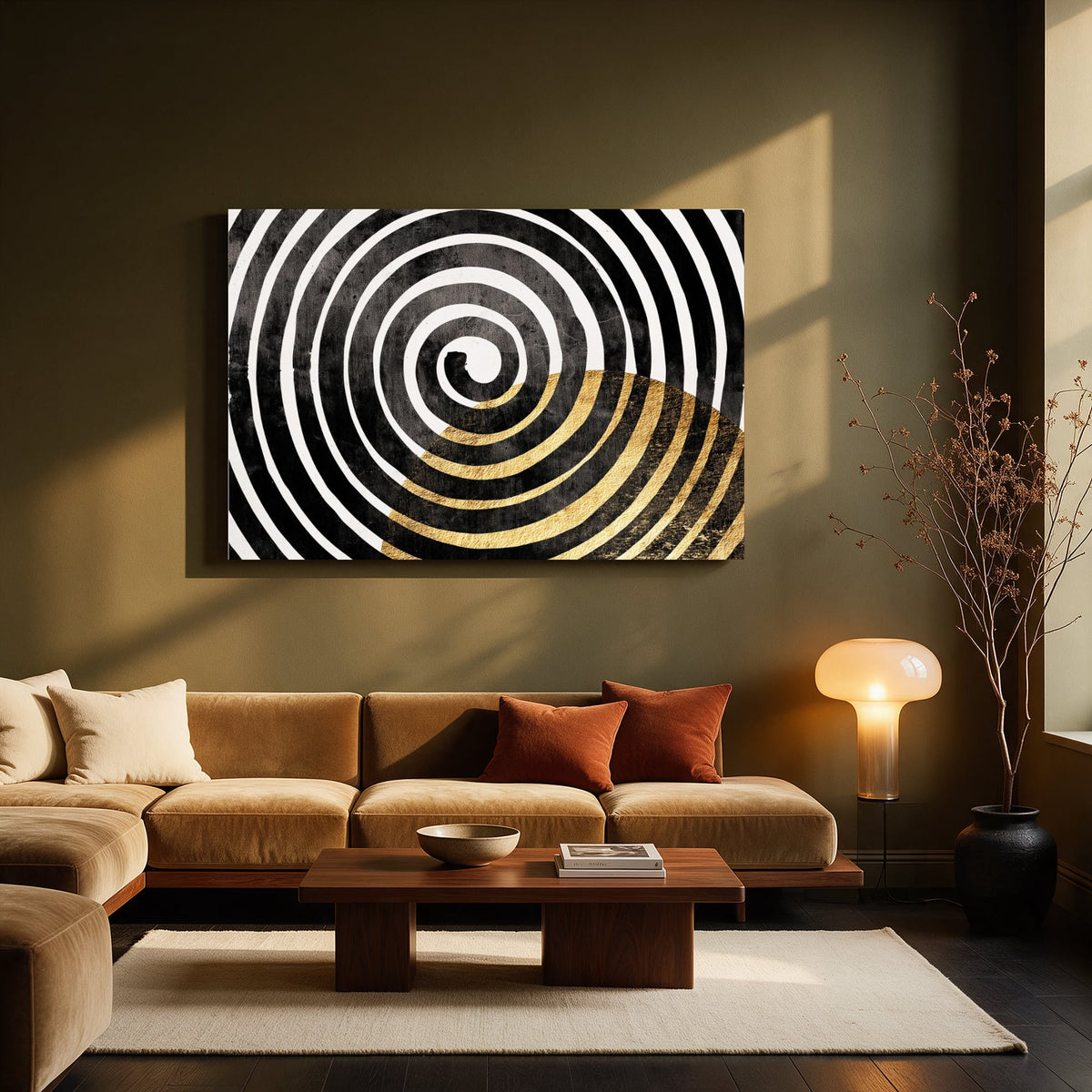 Spiral Rings Descent — Living room Landscape