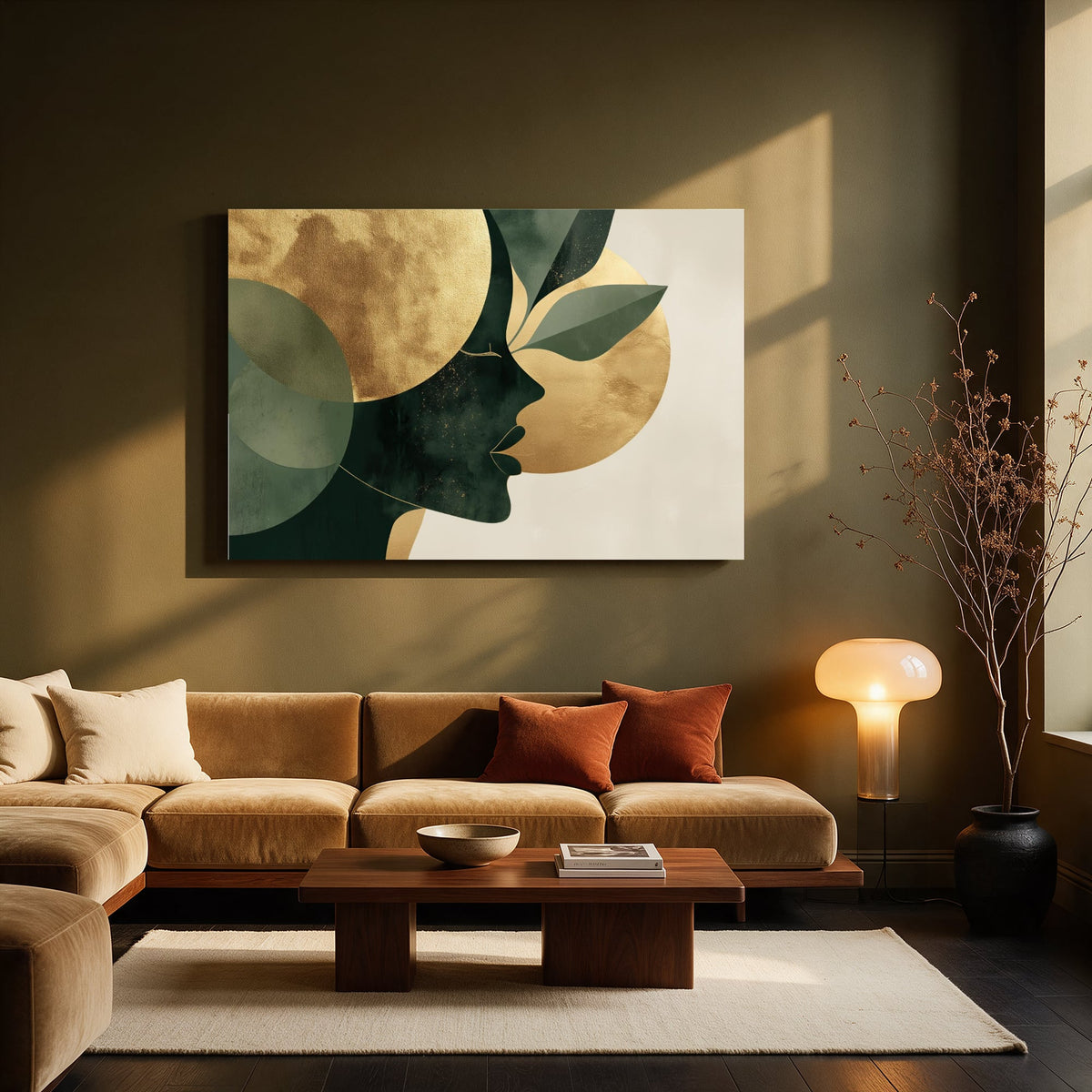 Golden Leaf Profile — Living room Landscape