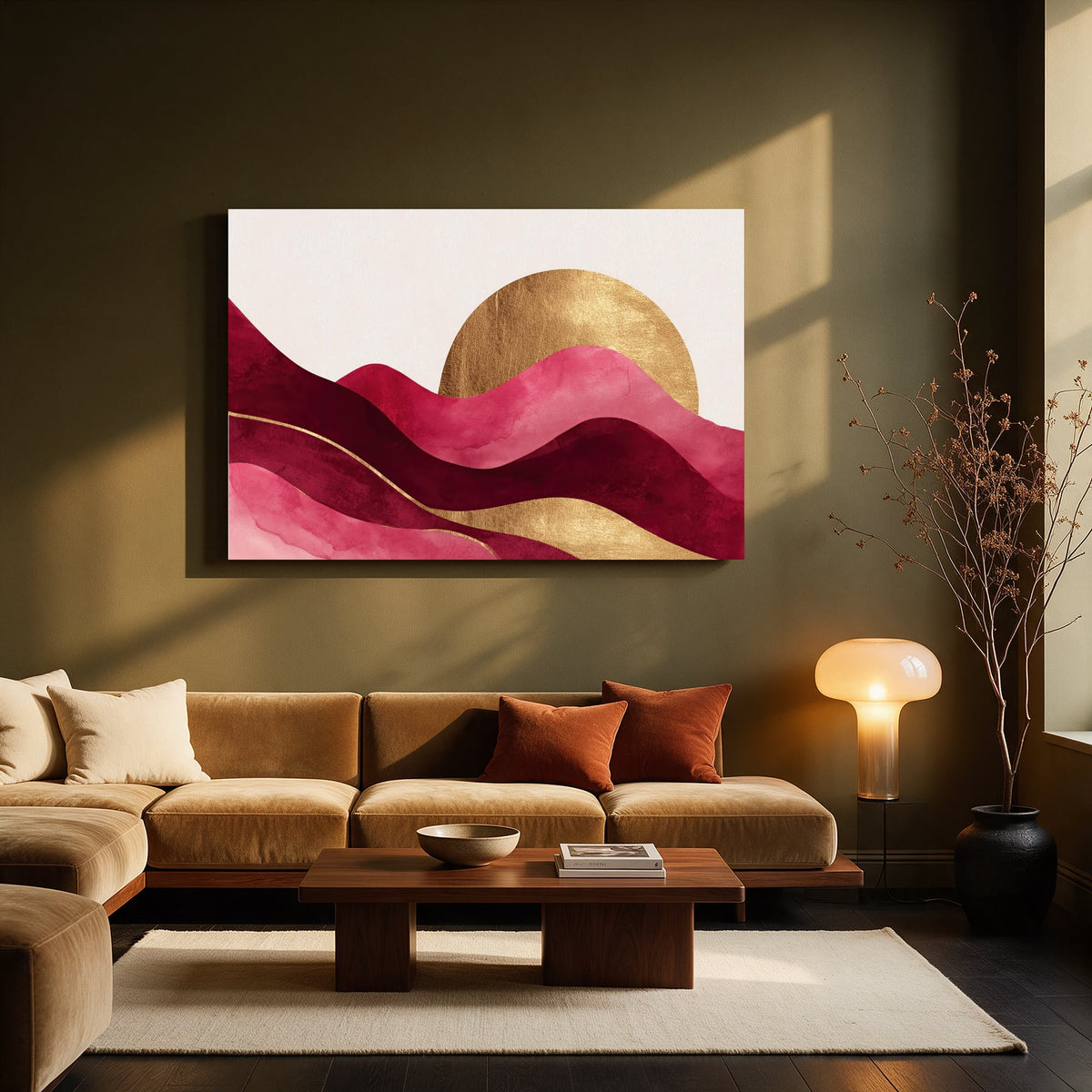 Golden Sun Dunes — Living room Landscape