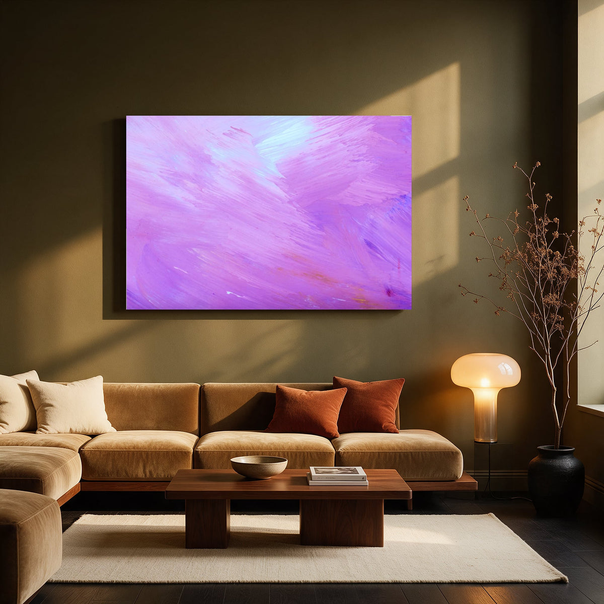 Violet Brush Sweep — Living room Landscape