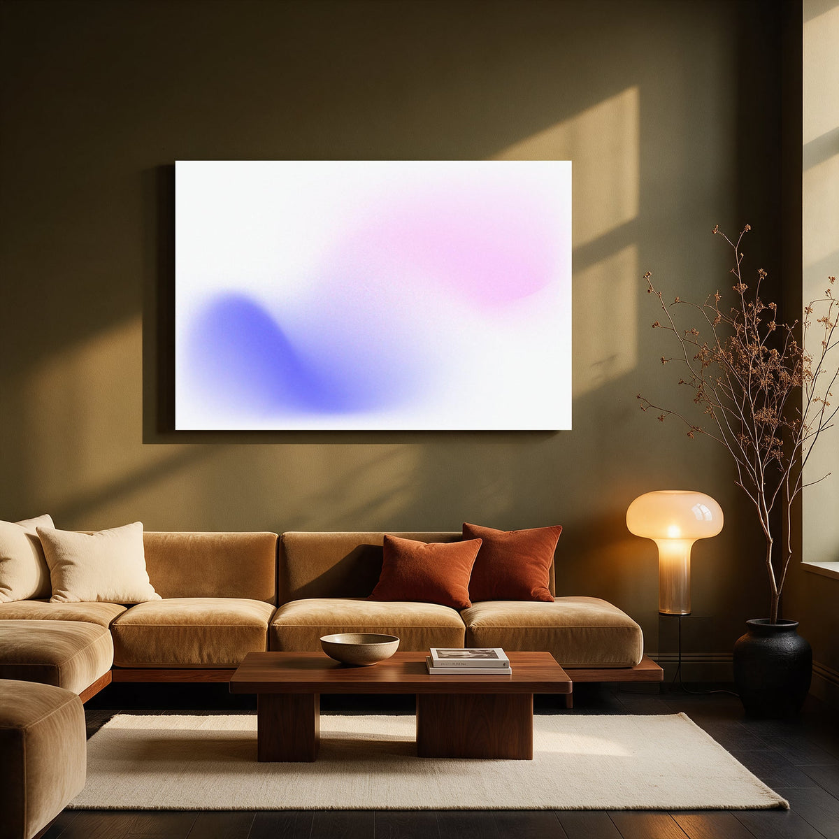 Pastel Gradient Blur — Living room Landscape