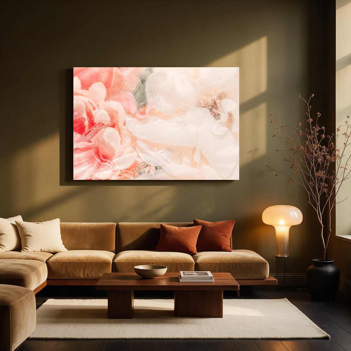 Peony Blush Abstract — Living room Landscape