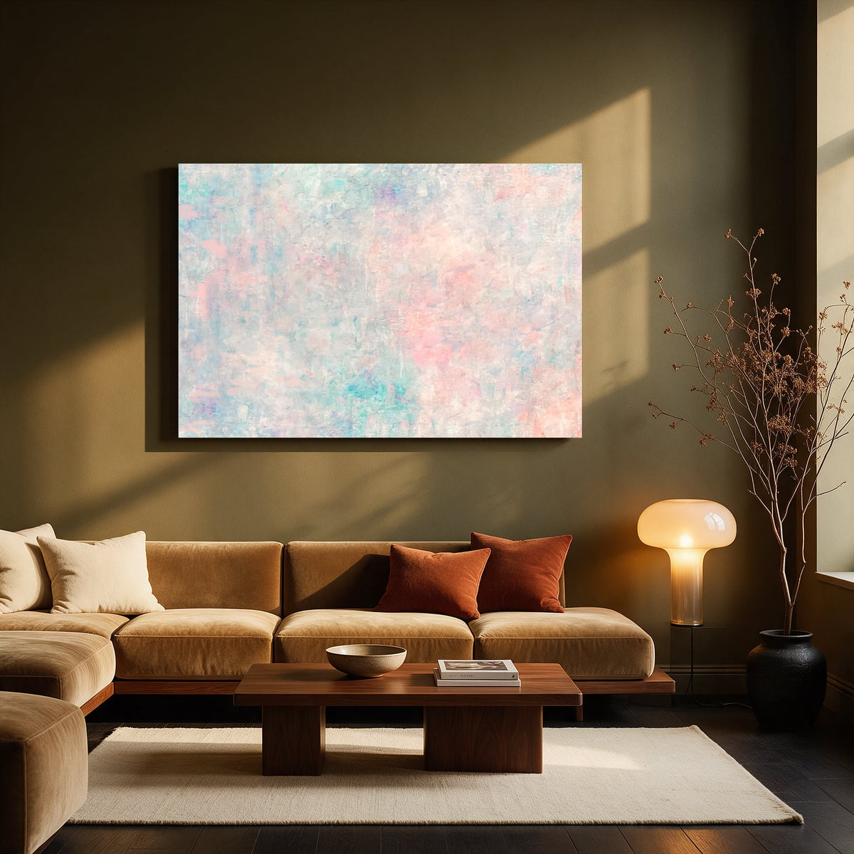 Impressionist Pastel Haze — Living room Landscape