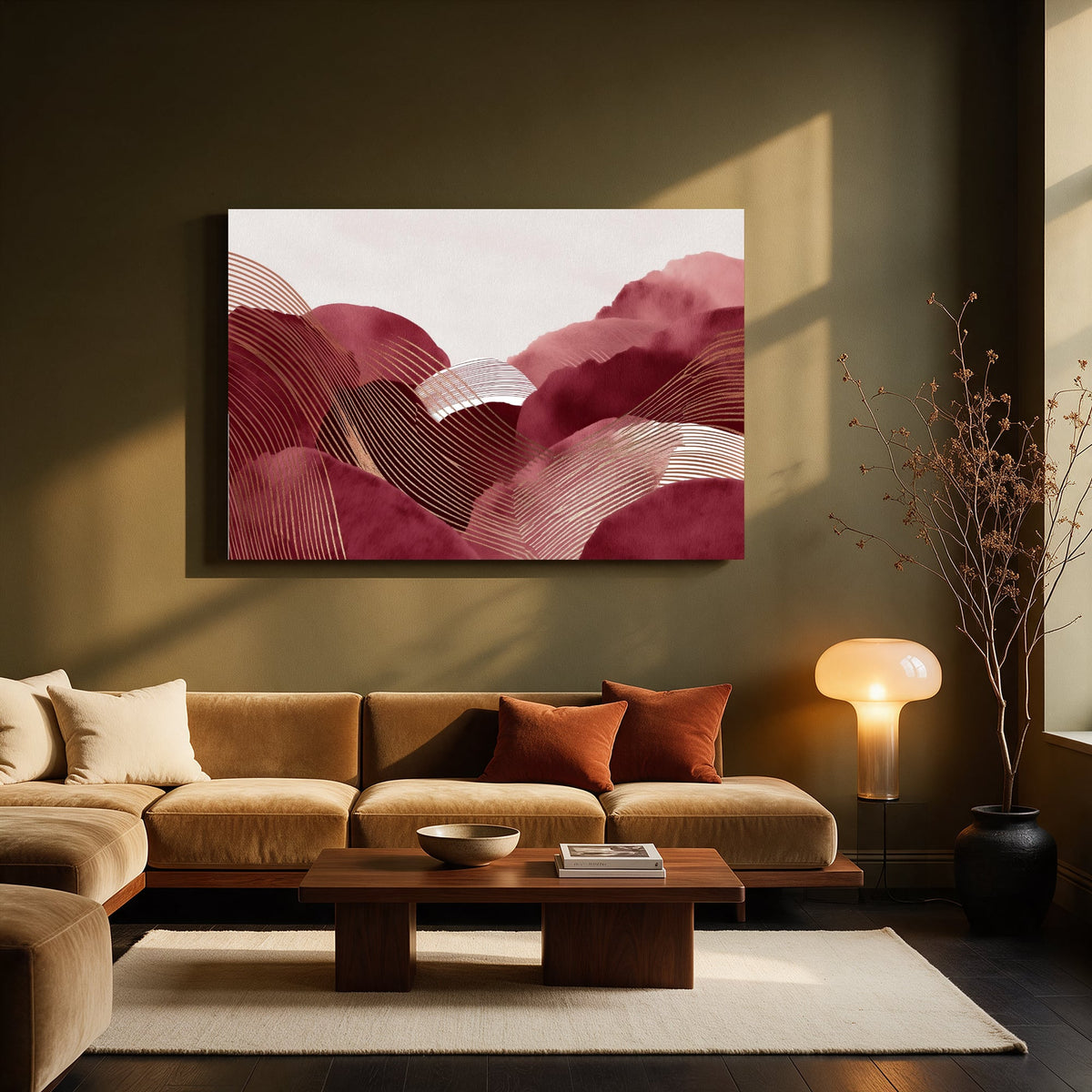 Golden Dune Horizon — Living room Landscape