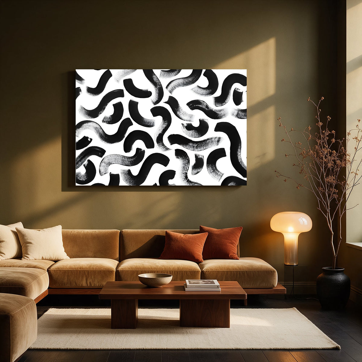 Brush Loop Pattern — Living room Landscape