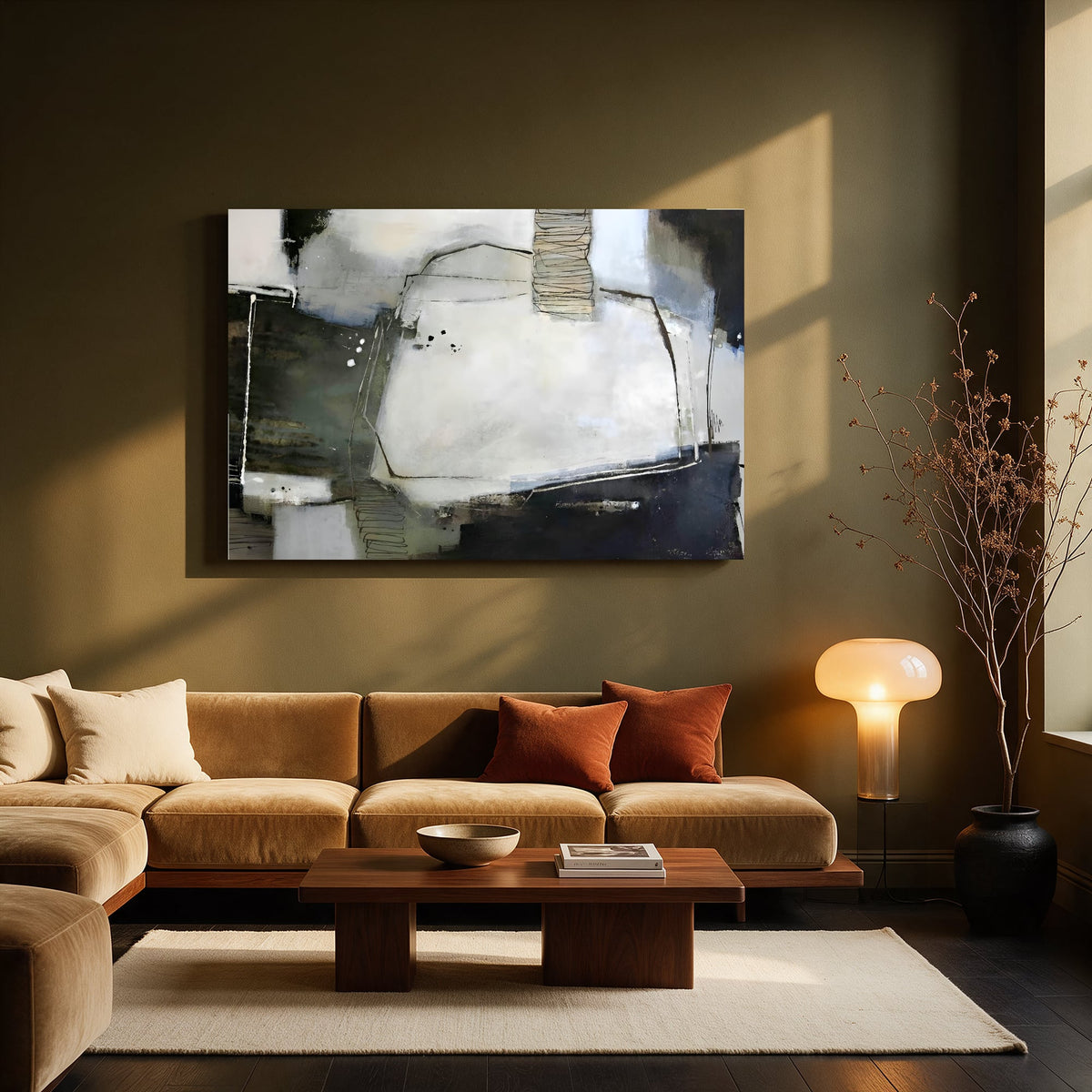 Weathered Wall Abstract — Living room Landscape