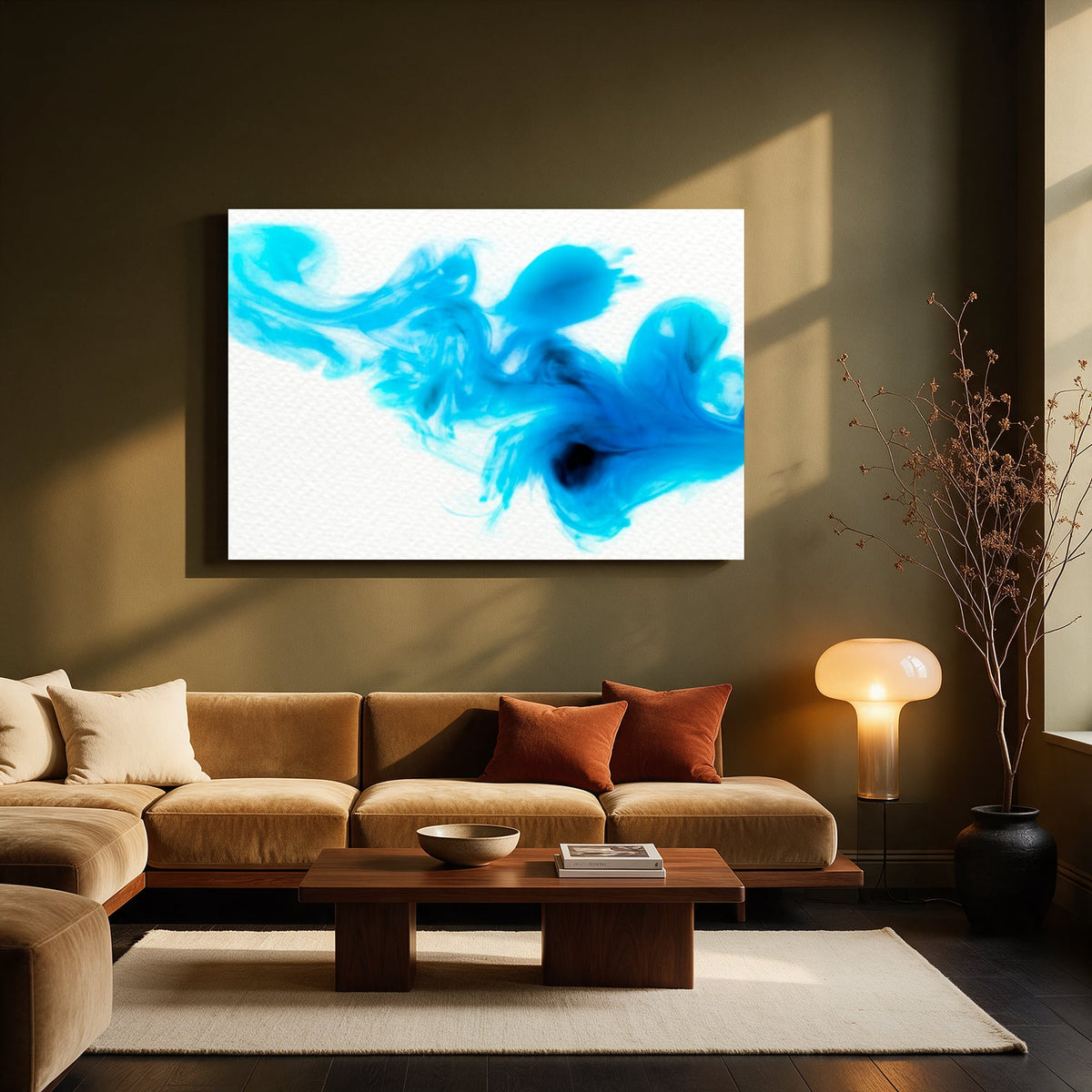 Blue Ink Cloud — Living room Landscape