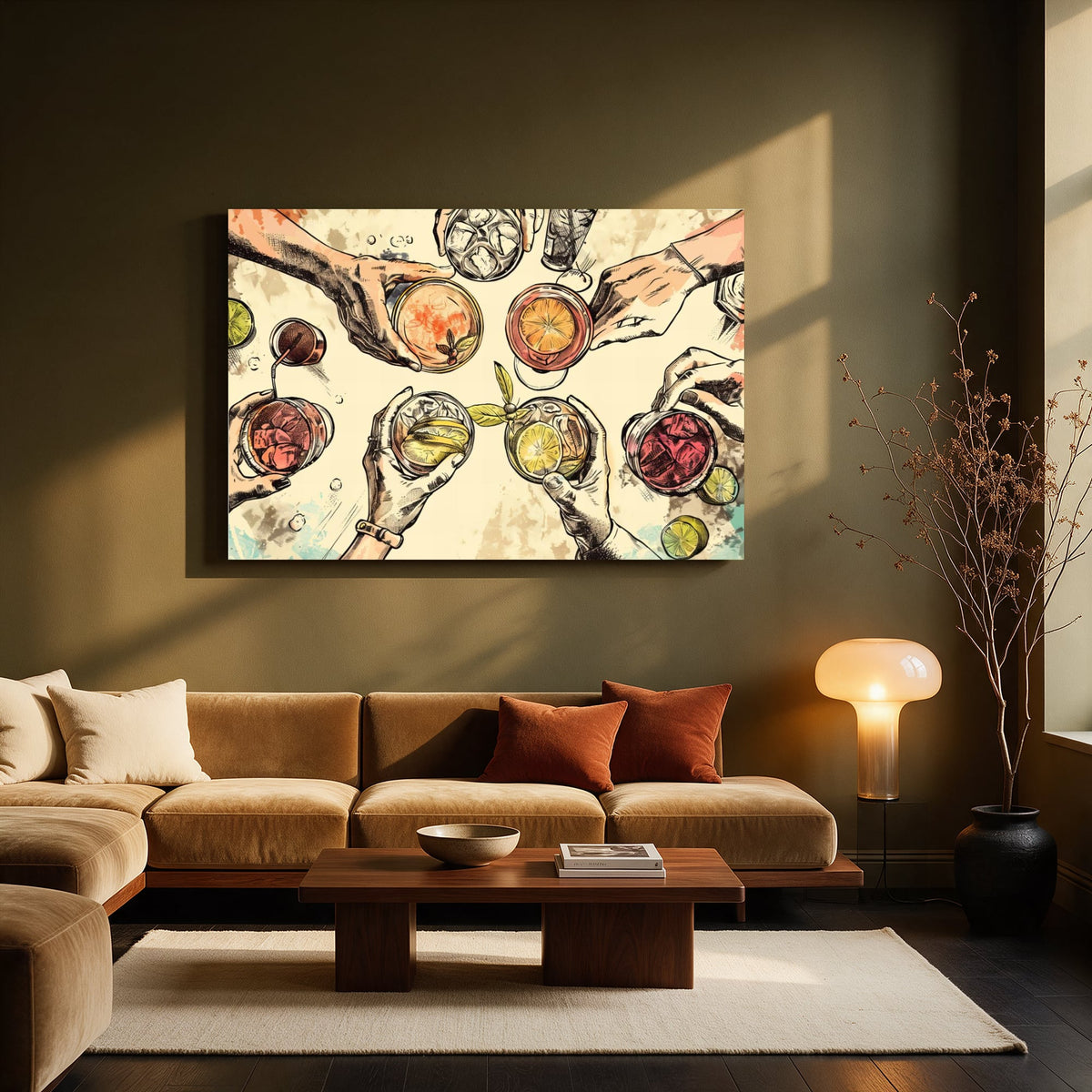 Cocktails from Above — Living room Landscape
