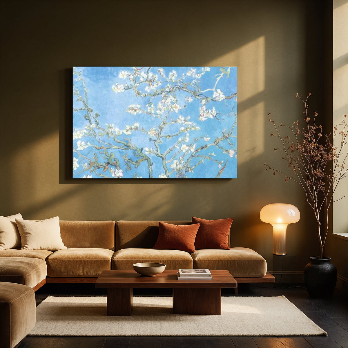 Almond Blossom Branches — Living room Landscape