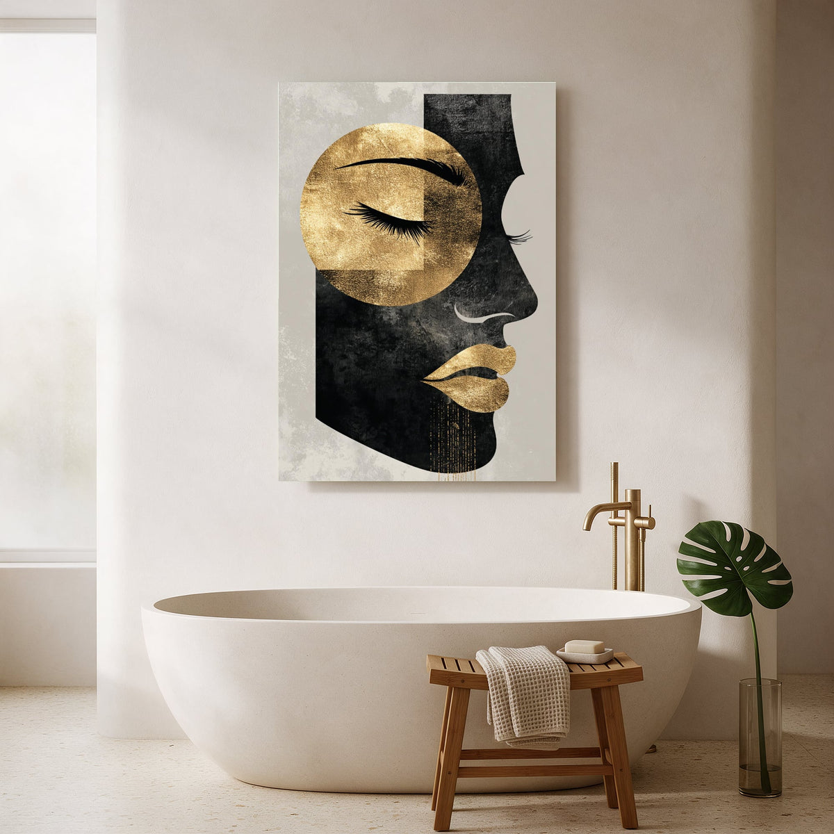Golden Gaze Silhouette — Portrait Bathroom Final