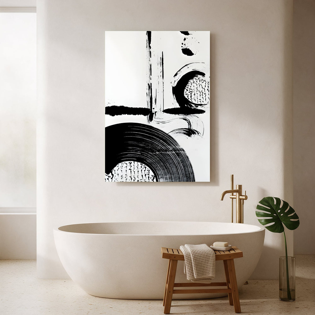 Brush Circles and Seals — Portrait Bathroom Final