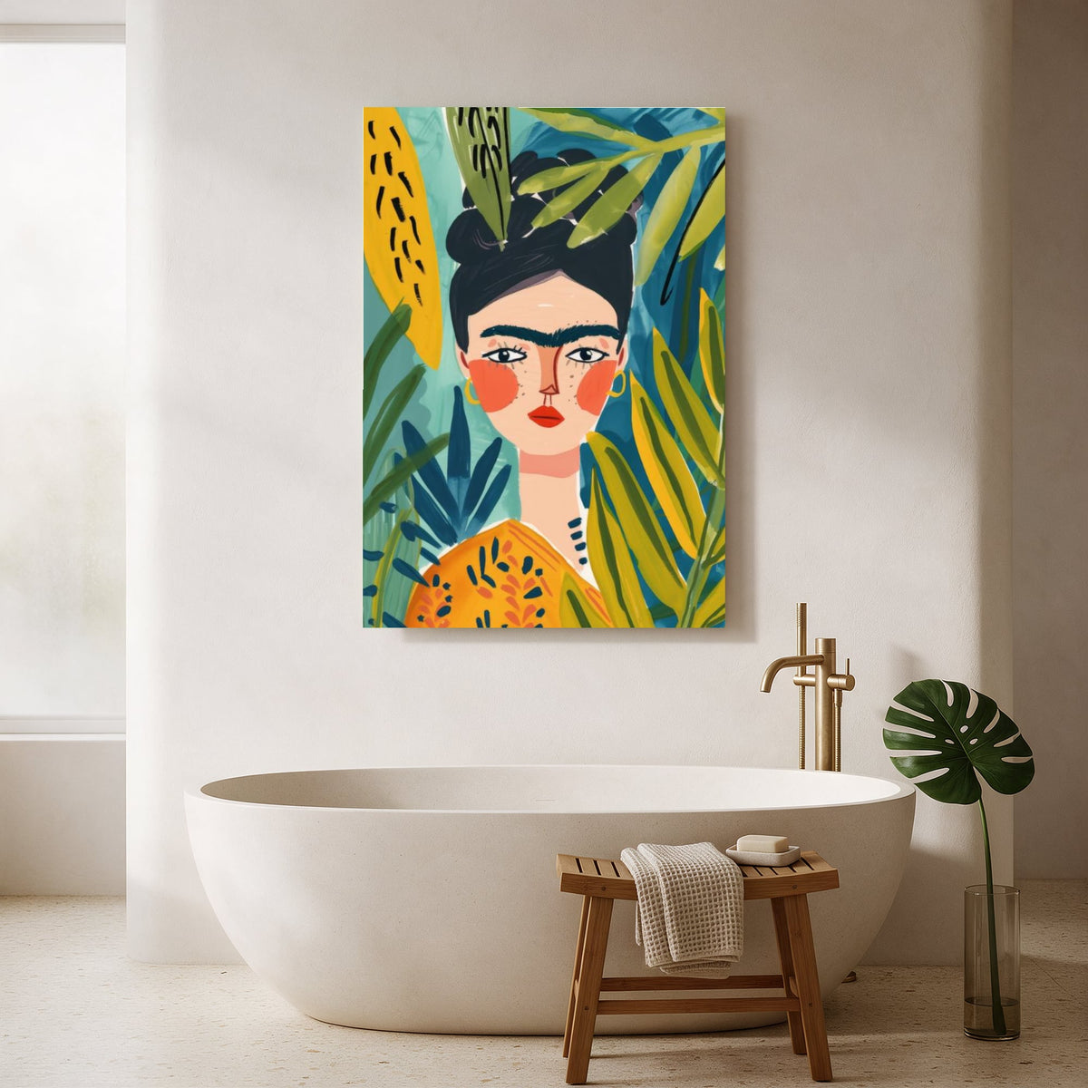 Frida in the Jungle — Portrait Bathroom Final