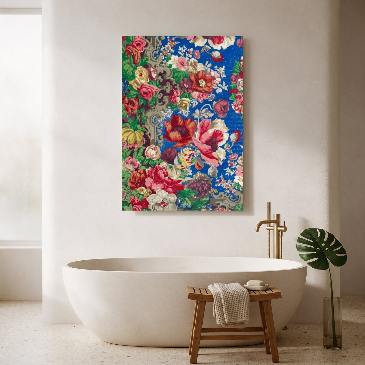 Rich Floral Tapestry — Portrait Bathroom Final