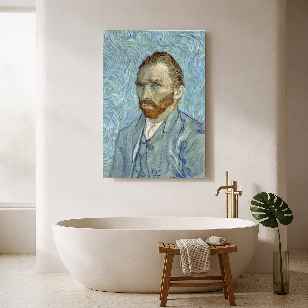 Self-Portrait in Blue — Portrait Bathroom Final