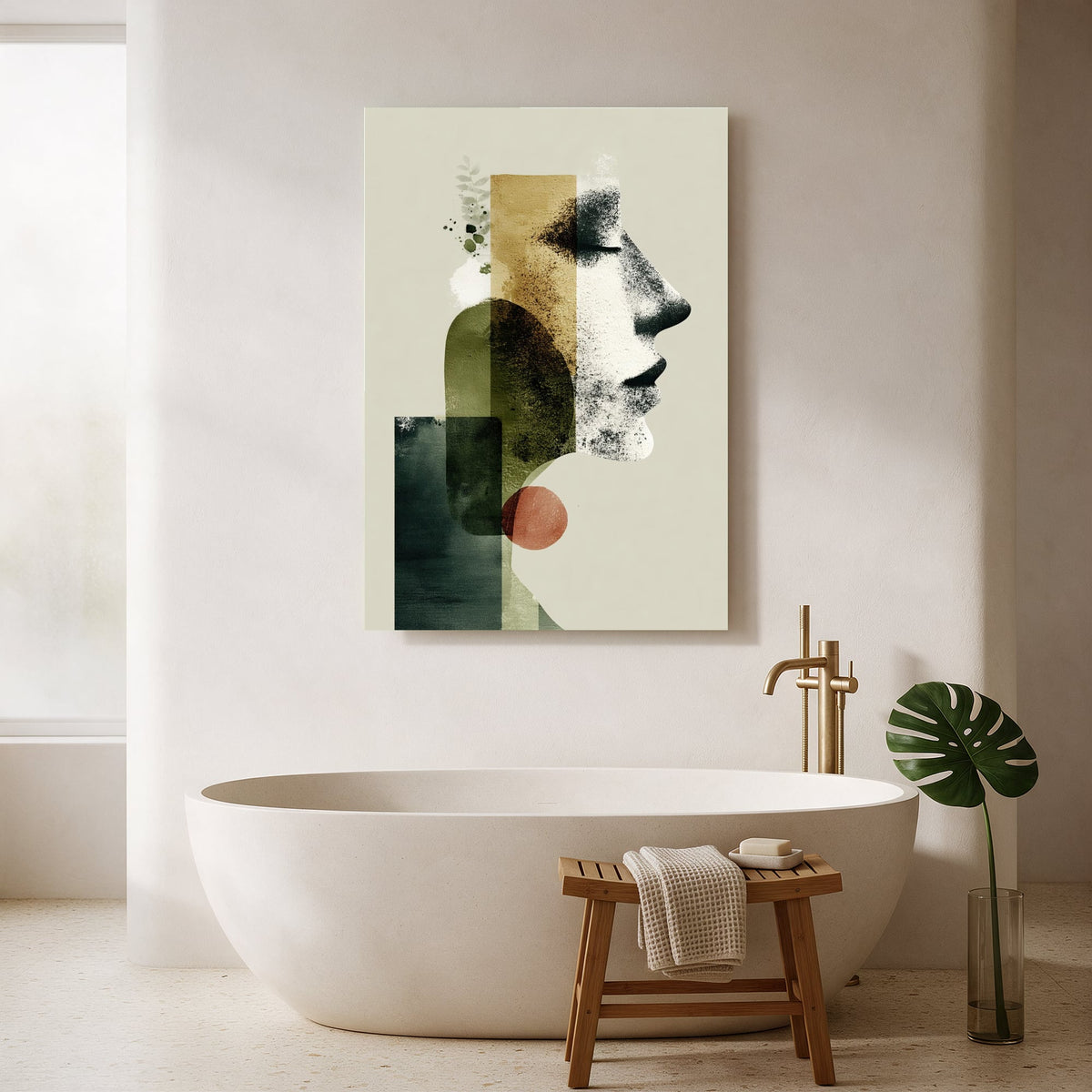 Textured Profile in Green — Portrait Bathroom Final