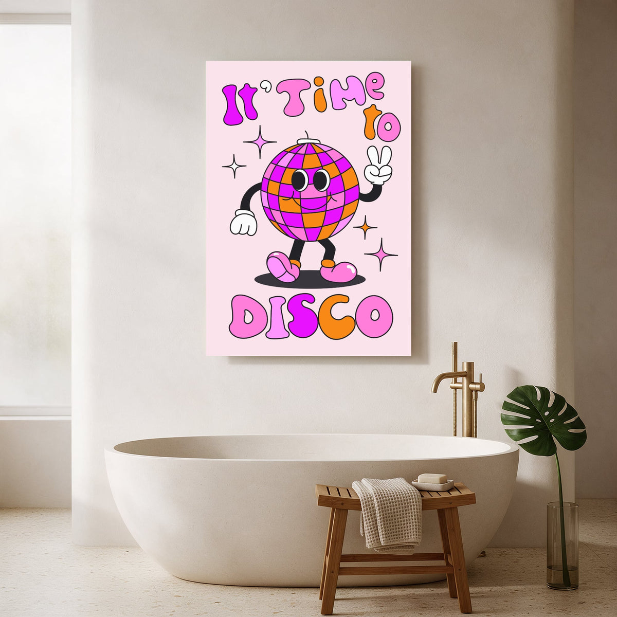 It's Time to Disco Pink — Portrait Bathroom Final