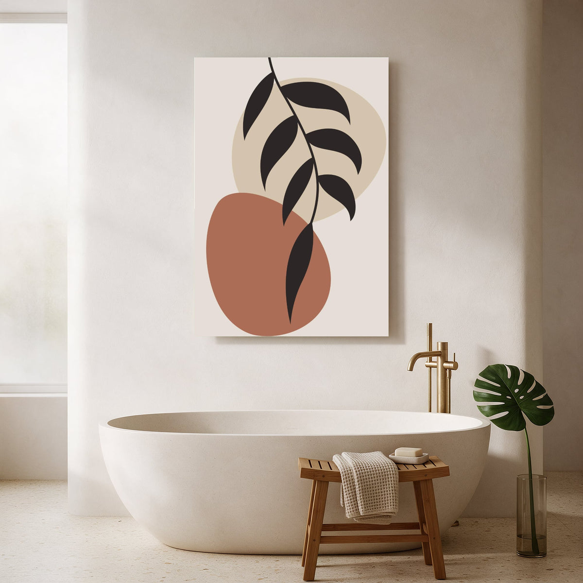 Botanical Silhouette Duo — Portrait Bathroom Final
