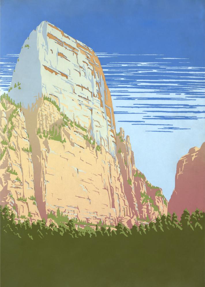Canyon Wall Poster