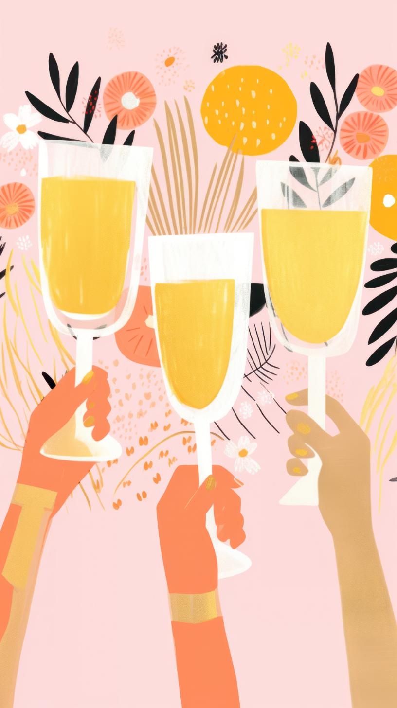 Cheers with Bubbles