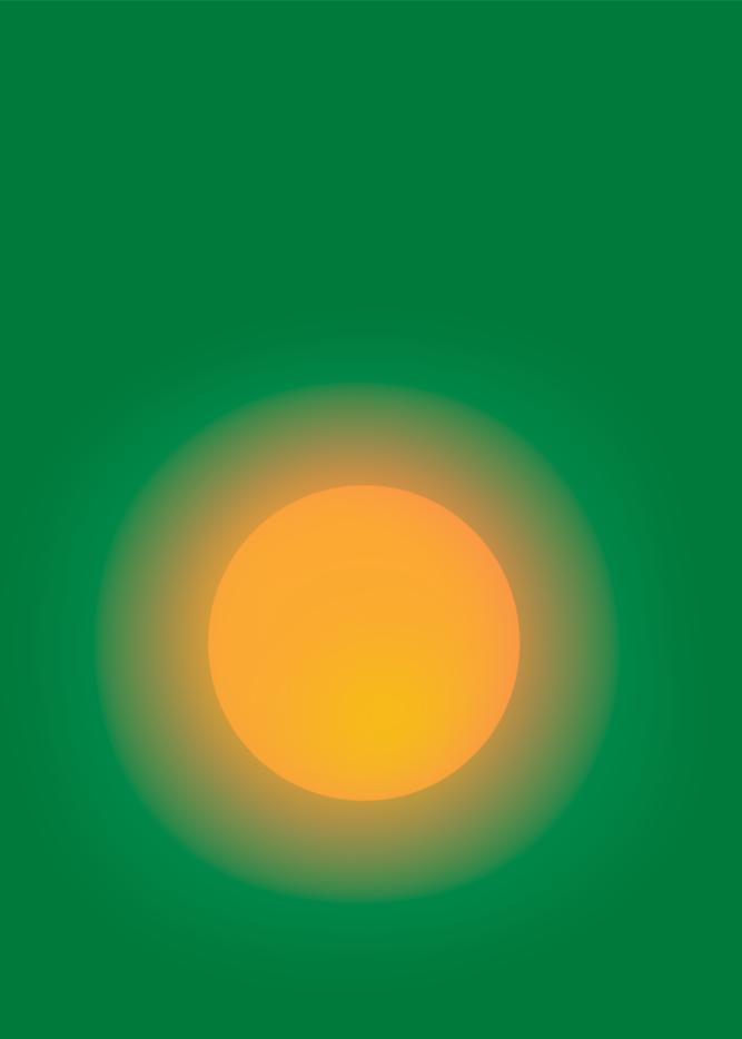 Smaragdgroene zonsonderganggloed