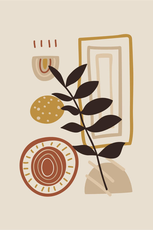 Potted Leaf Still Life