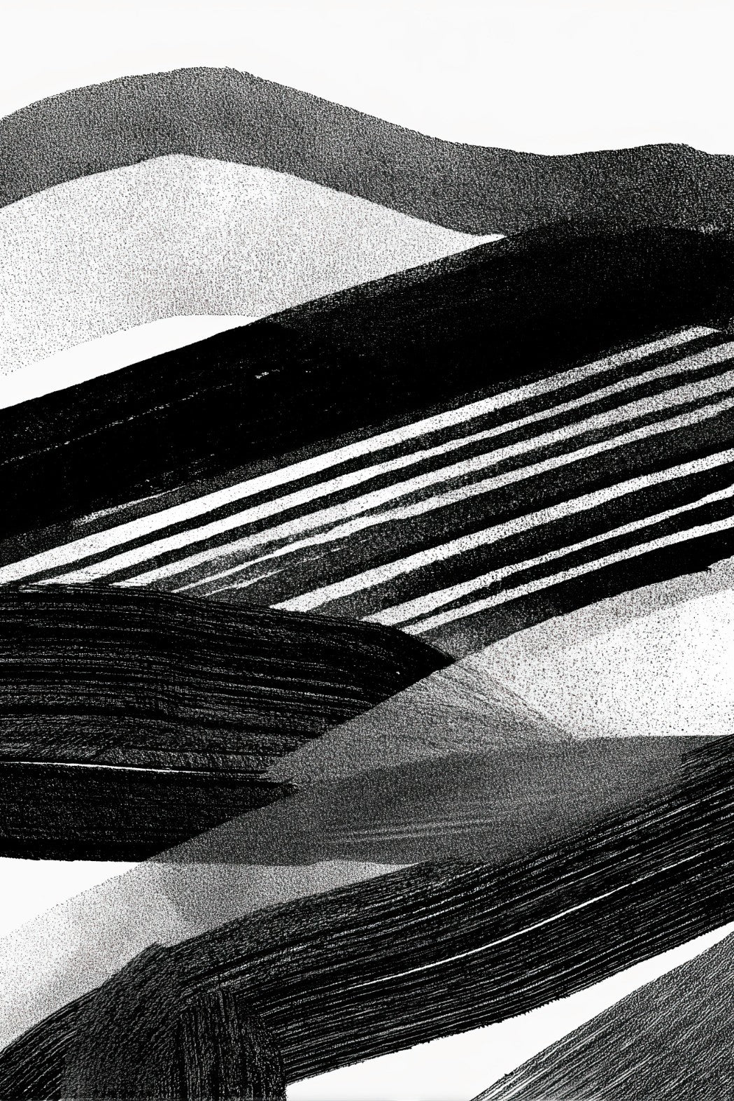 Abstract Mountain Layers