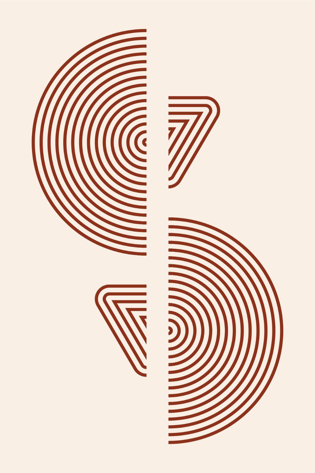 Terracotta Swirl Motif