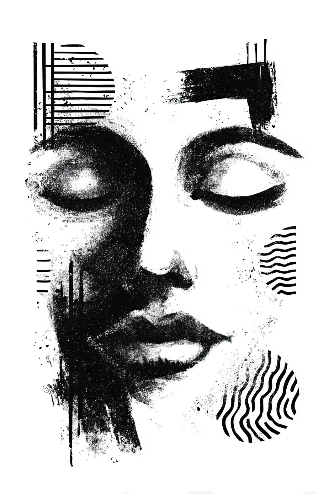 Line-art portret nr. 1