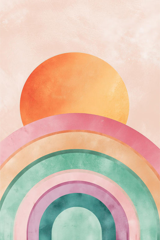 Pastel Layered Rainbow