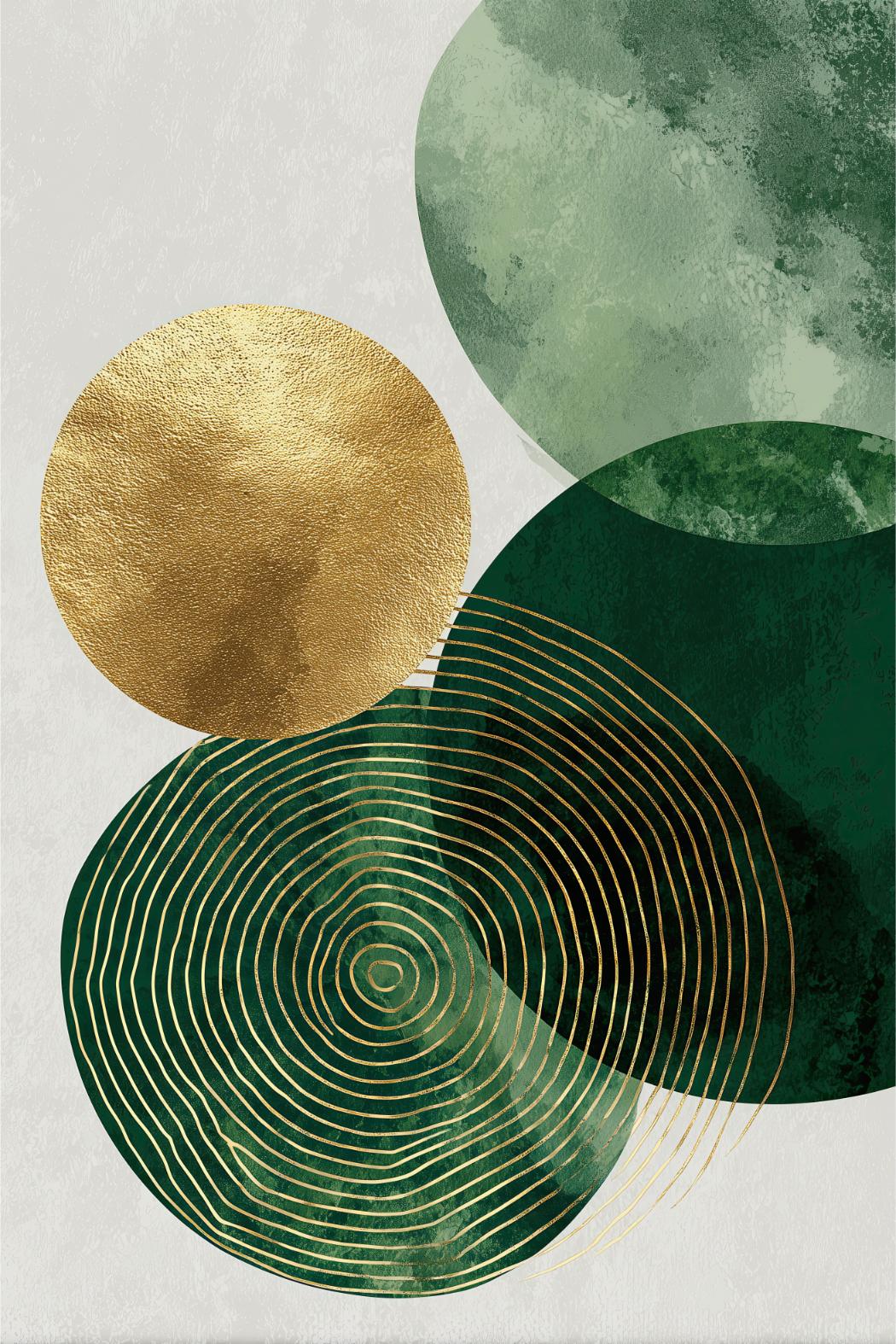 Orbiting Gold Rings