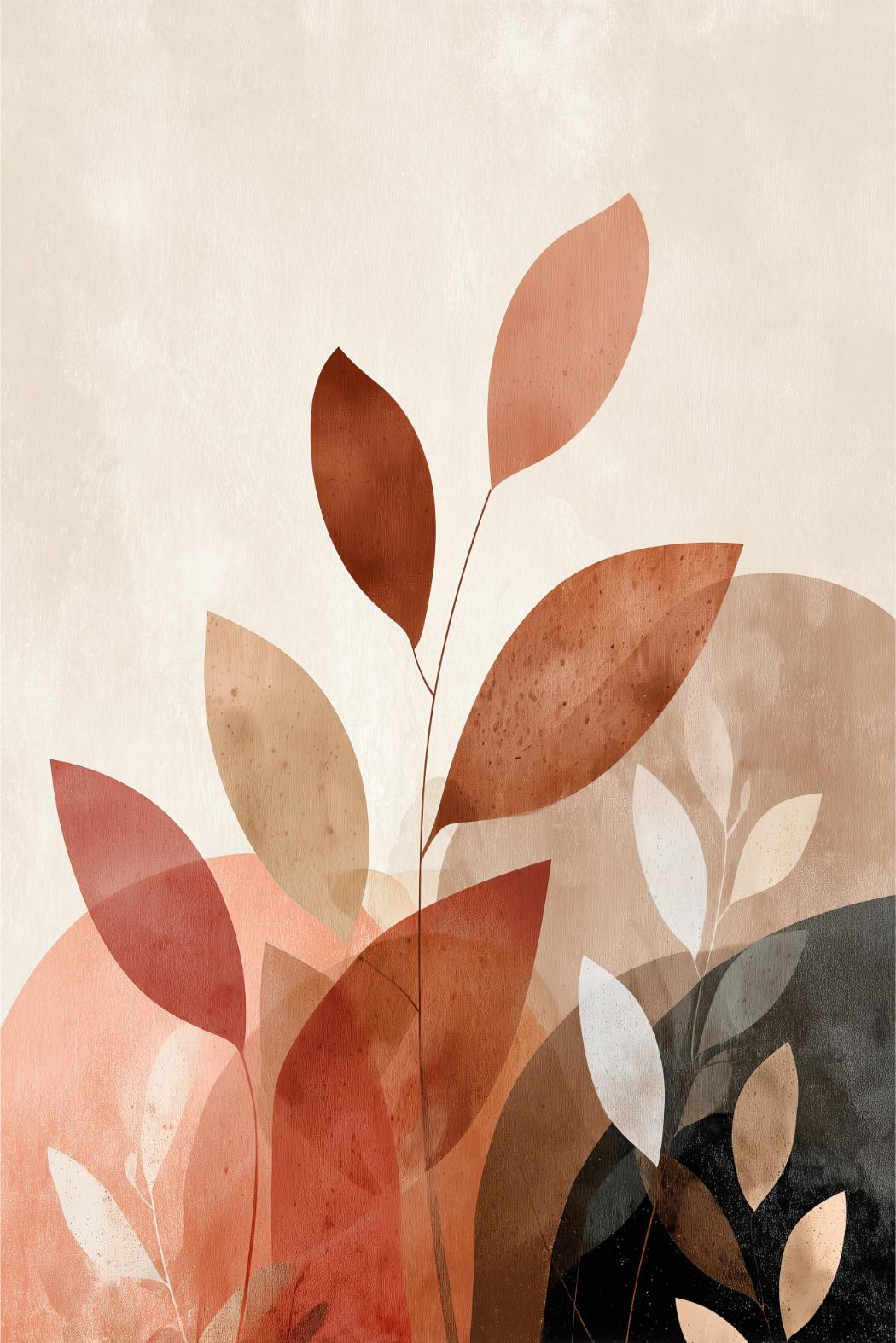 Terracotta Leaf Branch